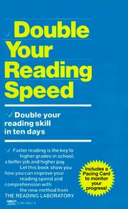Cover of: Double Your Reading Speed by Reading Laboratory