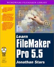 Cover of: Learn FileMaker Pro 5.5 (With CD-ROM) by Jonathan Stars