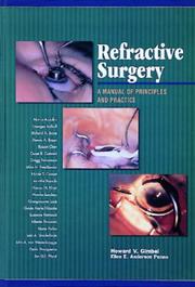 Cover of: Refractive Surgery: A Manual of Principles and Practice