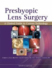 Cover of: Presbyopic Lens Surgery: A Clinical Guide to Current Technology