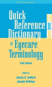 Cover of: Quick Reference Dictionary of Eyecare Terminology
