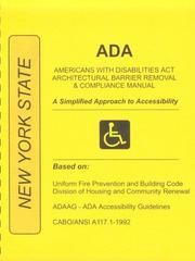 Cover of: ADA Americans with Disabilities Act Compliance Manual for New York State