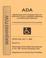 Cover of: ADA Americans with Disabilities Act Compliance Manual for Washington