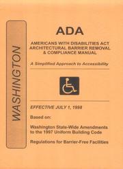 Cover of: ADA Americans with Disabilities Act Compliance Manual for Washington