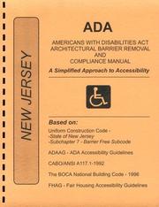 Cover of: ADA Americans with Disabilities Act Compliance Manual for New Jersey