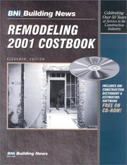 Cover of: Remodeling 2001 Costbook by BNI Building News