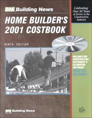 Cover of: Home Builder's 2001 Costbook