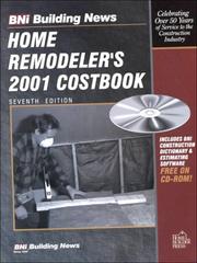 Cover of: Home Remodeler's 2001 Costbook