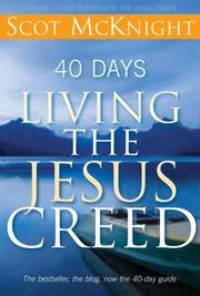 Cover of: 40 Days Living the Jesus Creed