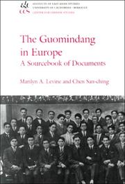 Cover of: The Guomindang in Europe: A Sourcebook of Documents (China Research Monograph)