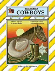 Cover of: Cowboys Thematic Unit