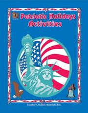 Cover of: Patriotic Holidays Activities