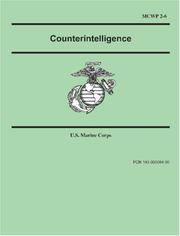 Cover of: Counterintelligence (Marine Corps Warfighting Publication 2-6) by United States Marine Corps