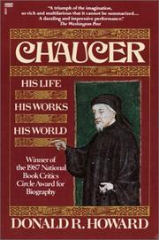 Cover of: Chaucer by Donald R. Howard