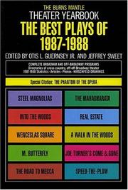 Cover of: The Best Plays of 1987-1988 by Otis L. Guernsey