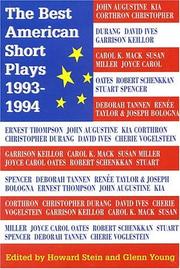 Cover of: The Best American Short Plays 1993-1994 (Best American Short Plays) by Glenn Young