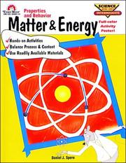 Cover of: Matter and Energy (Science Mini-Unit Intermediate Series)