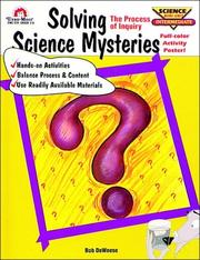 Cover of: Solving Science Mysteries (Science Mini-Unit Intermediate, Vol. 8) by Rose Lee