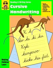 Cover of: Cursive Handwriting (Grades 2-6) (Evan-Moor Reading & Writing Series) (Reading and Writing Series)