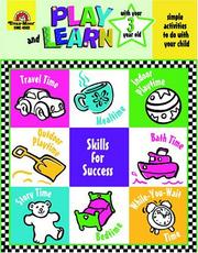 Cover of: Play and Learn with Your Three Year Old (Play and Learn (Evan-Moor)) | Jill Norris