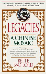 Cover of: Legacies: a Chinese mosaic