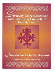 Cover of: Diversity Marginalization and Culturally Competent Health Care