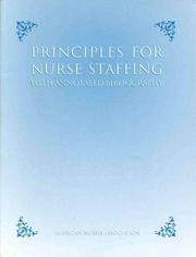 Cover of: Principles for Nurse Staffing by 