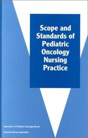 Cover of: Scope & Standard of Pediatric Oncology Nursing Practice