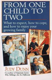 Cover of: From one child to two by Judy Dunn
