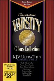 Cover of: Holy Bible Cornerstone Varsity: King James Version Ultrathin Reference : Blue Bonded Leather