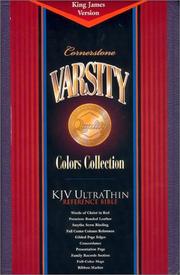 Cover of: Holy Bible: Cornerstone Varsity King James Version Purple Ultrathin Reference