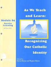 Cover of: As We Teach and Learn: Service Learning