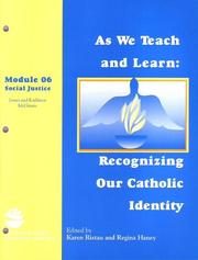 Cover of: As We Teach and Learn: Social Justice