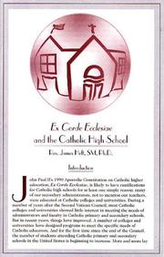 Cover of: ExCorde Ecclesiae and the Catholic High School