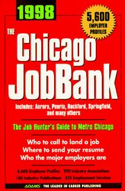 Cover of: The Chicago Jobbank 1998 (Job Bank Series) by Steven Graber