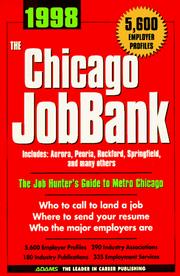 Cover of: The Chicago Jobbank 1998 (Job Bank Series)