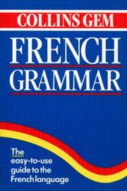 Cover of: Collins Gem French Grammar (Collins Gems) by Collins, Collins