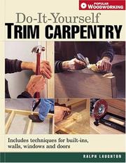 Cover of: Do It Yourself Trim Carpentry