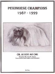 Cover of: PEKINGESE CHAMPIONS, 1987-1999