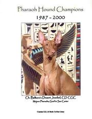 Cover of: Pharaoh Hound Champions, 1987-2000 by Jan Linzy