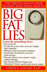 Cover of: Big fat lies by Glenn A. Gaesser