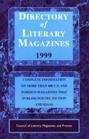 Cover of: Directory of Literary Magazines 1999 (Clmp Directory of Literary Magazines and Presses)