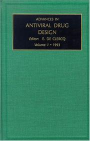 Cover of: Advances in Antiviral Drug Design, Volume 1 (Advances in Antiviral Drug Design) by E. De Clercq