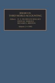 Cover of: Research in Third World Accounting 1993 (Research in Accounting in Emerging Economies)