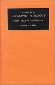 Cover of: Advances in Developmental Biology, Volume 3a (Advances in Developmental Biochemistry)