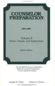 Cover of: Counselor Preparation 1993-1995