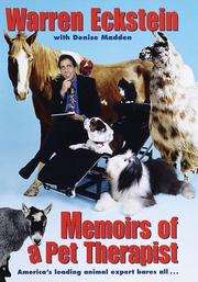 Cover of: Memoirs of a pet therapist