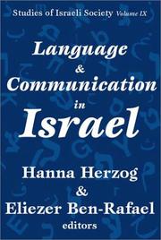 Cover of: Language and Communication in Israel (Studies of Israeli Society)