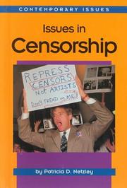 Cover of: Contemporary Issues - Issues in Censorship (Contemporary Issues)