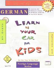 Cover of: Learn in Your Car for Kids by Scott Rivera, Scott Rivera